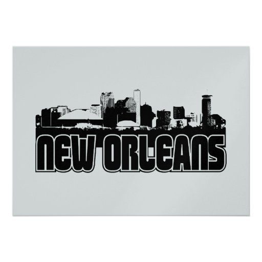 New Orleans Skyline Custom Invite
