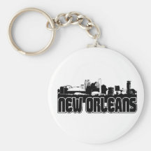 New Orleans Skyline Key Chain