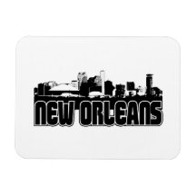 New Orleans Skyline Vinyl Magnet
