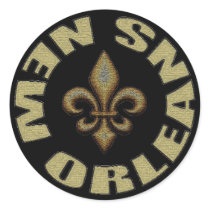 New Orleans Round Stickers
