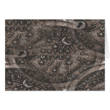 New Orleans Water Metre Cover Greeting Card