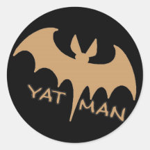 New Orleans Yat Man Round Sticker