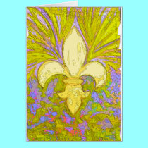New OrleansWild Fleur de Leis cards