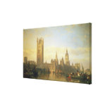 New Palace of Westminster from the River Thames Canvas Prints