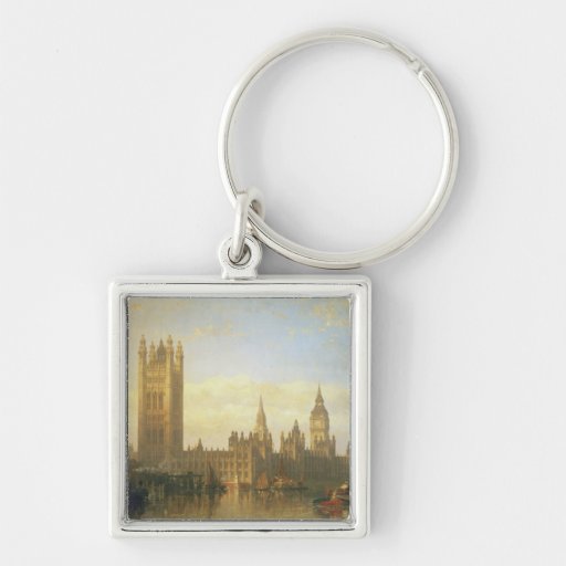 New Palace of Westminster from the River Thames Keychains
