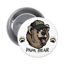 New Papa Bear Father's Day Gear Buttons