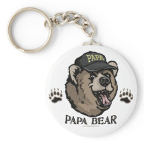 New Papa Bear Father's Day Gear Key Chain