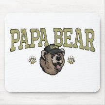 New Papa Bear Father's Day Gear Mouse Mat