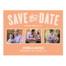 NEW RETRO | SAVE THE DATE ANNOUNCEMENT POSTCARDS