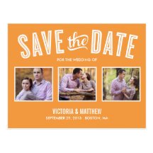 NEW RETRO | SAVE THE DATE ANNOUNCEMENT POSTCARDS