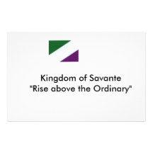 New Savantian flag, Kingdom of Savante"Rise abo... Stationery