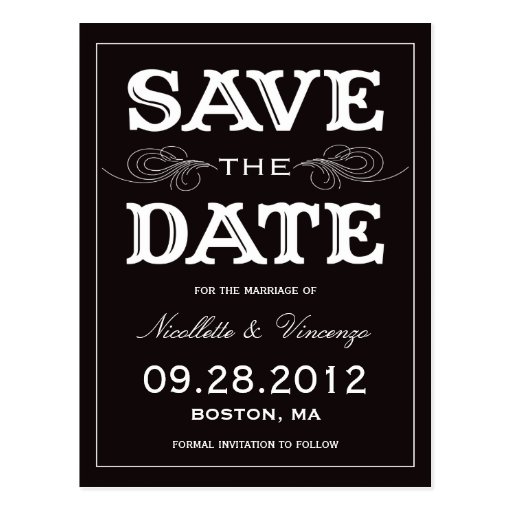 NEW VINTAGE | SAVE THE DATE ANNOUNCEMENT POSTCARDS