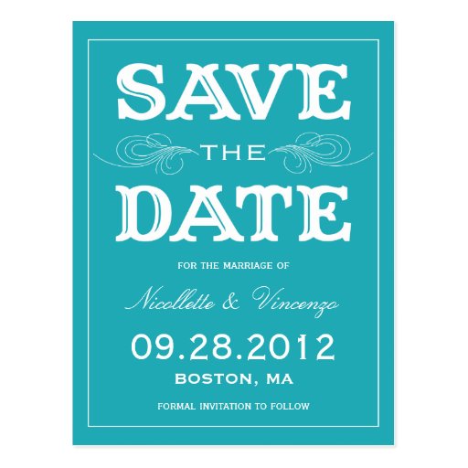 NEW VINTAGE | SAVE THE DATE ANNOUNCEMENT POSTCARDS