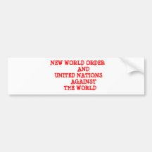 NEW WORLD ORDER BUMPER STICKER