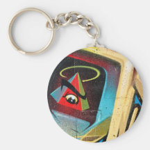 New World Order Graffiti Key Chain