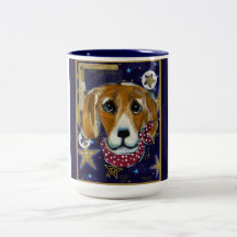 NEW YEAR BEAGLE COFFEE MUGS