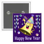 New Year Bell Pin