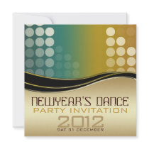 New Year Club DJ Dance Party Invitation
