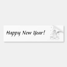 New Year Cornucopia Bumper Sticker