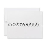 New Year Countdown invitations