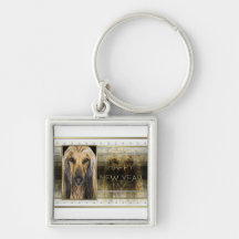 New Year - Golden Elegance - Afghan Key Chain