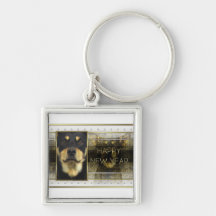 New Year - Golden Elegance -Australian Kelpie Jude Key Chains