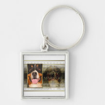 New Year - Golden Elegance - Bernese Mountain Dog Key Chain