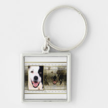 New Year - Golden Elegance - Border Collie Keychain