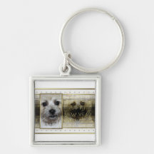 New Year - Golden Elegance - Cairn Terrier Keychains