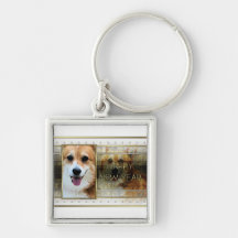 New Year - Golden Elegance - Corgi - Owen Key Chain
