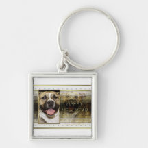 New Year - Golden Elegance - Pitbull Tigger Key Chain