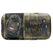 New Year - Golden Elegance - Pug Ruffy