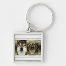 New Year - Golden Elegance -  Shiba Inu - Yasha Keychain