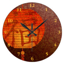 New Year Paper lantern Round Wallclocks