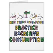 New Year Resolutions Funny Gift Greeting Card