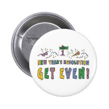 New Year Resolutions Funny Gift Pins