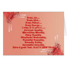 new year wish cards