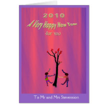 New Year Wish Greeting Card