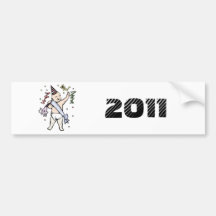 NEW YEAR'S BABY BUMPER STICKER