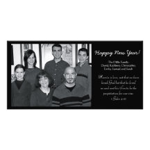 New Year's Card Photo Greeting Card