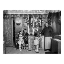 New Year's Day in Chinatown, early 1900s Post Card