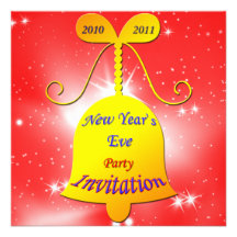 New Year's Eve Bell Invitation