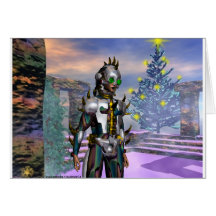 NEW YEAR'S EVE OF A CYBORG DROPPED FROM THE FUTURE CARDS