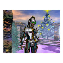 NEW YEAR'S EVE OF A CYBORG POST CARDS