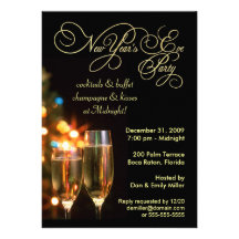 New Year's Eve Party Invitations - 5 x 7