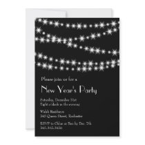 New Year's Eve Twinkle Lights Personalized Announcement