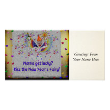 New Year's Fairy Photo Card Template