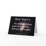New Year's Psalm 126-3 Greeting Cards