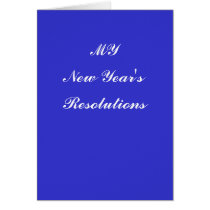 New Year's Resolutions cards