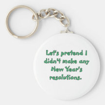 New Year's resolutions t-shirts and products Keychains